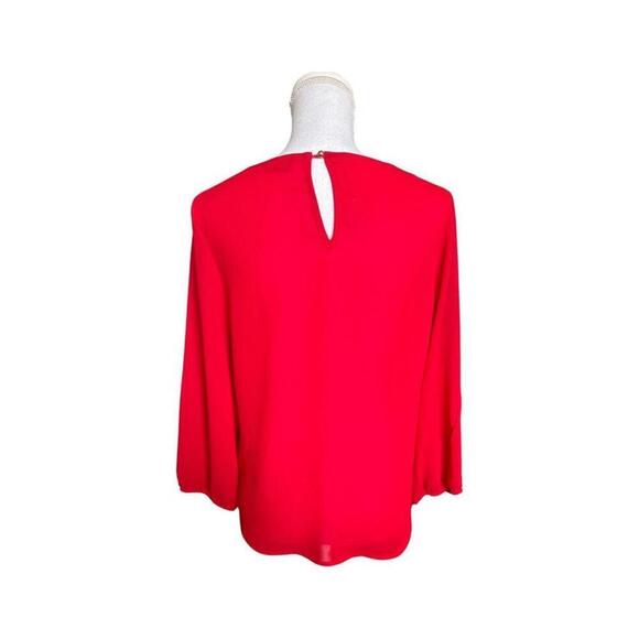 OLM Womens Red Blouse. Size M. New Without Tag. - Picture 3 of 3